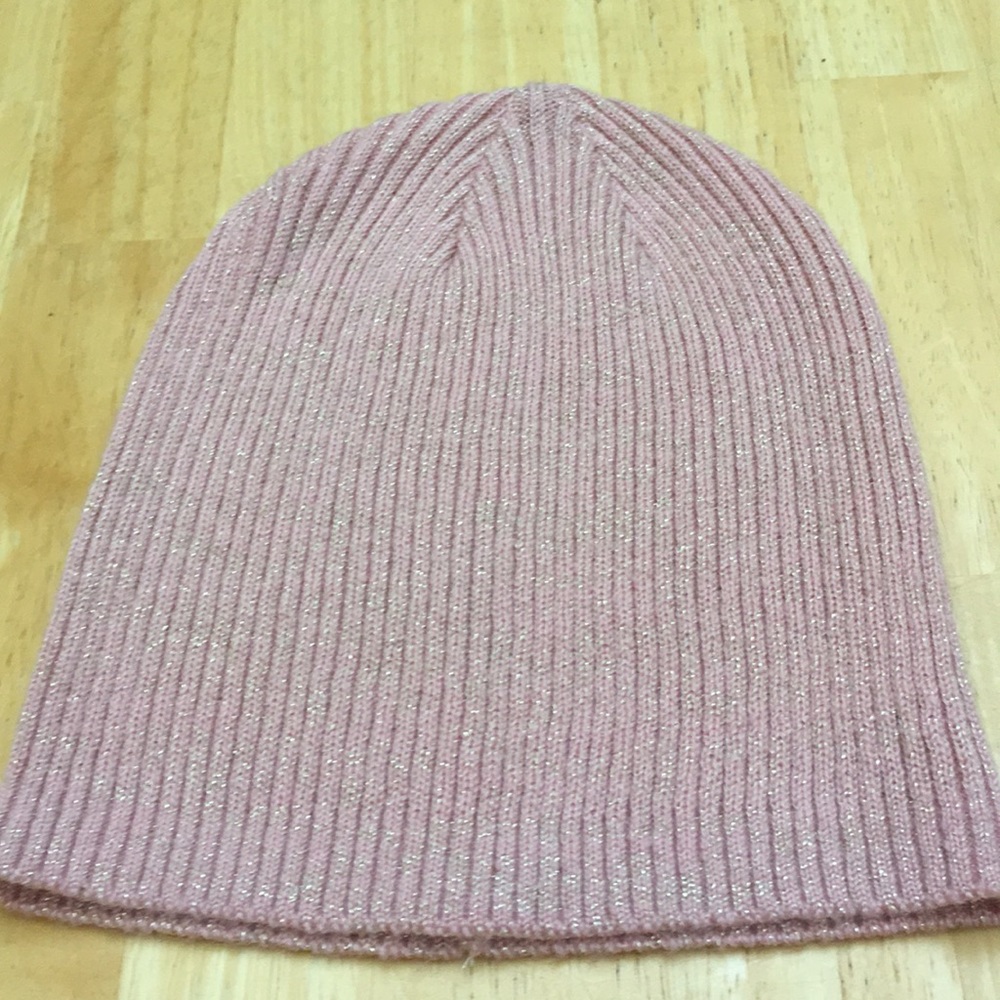 Rose gold beanie